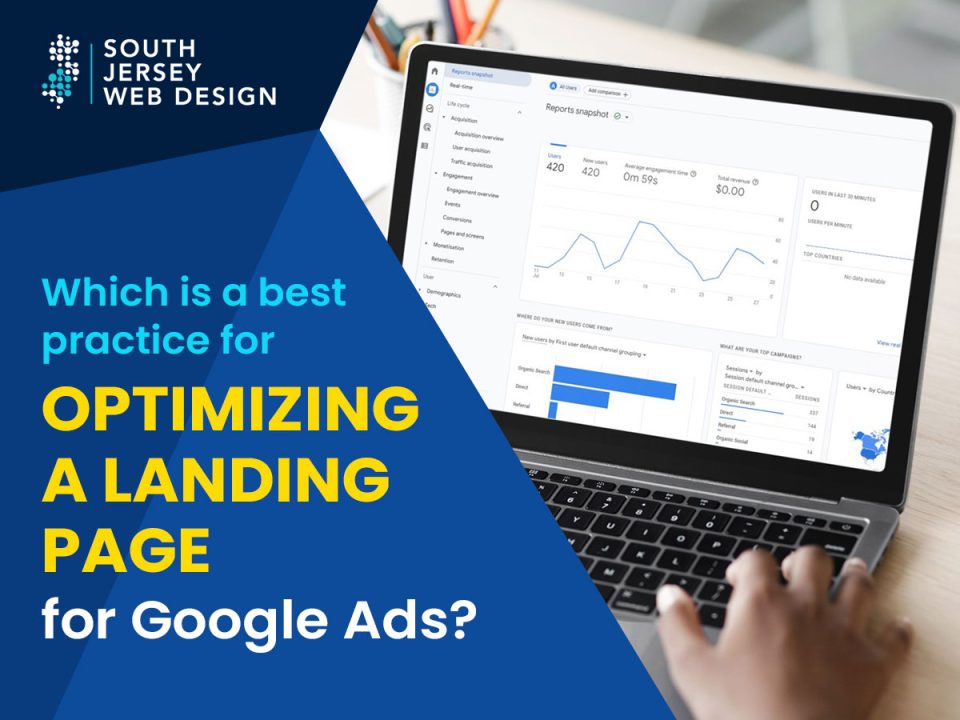 Which is a best practice for optimizing a landing page for Google ads